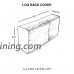 Abba Patio Firewood Log Rack Cover Waterproof Brown  8-Feet - B06Y23G4Q5